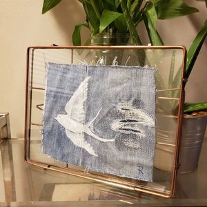 Ghost Bird - Original Painting on Jeans